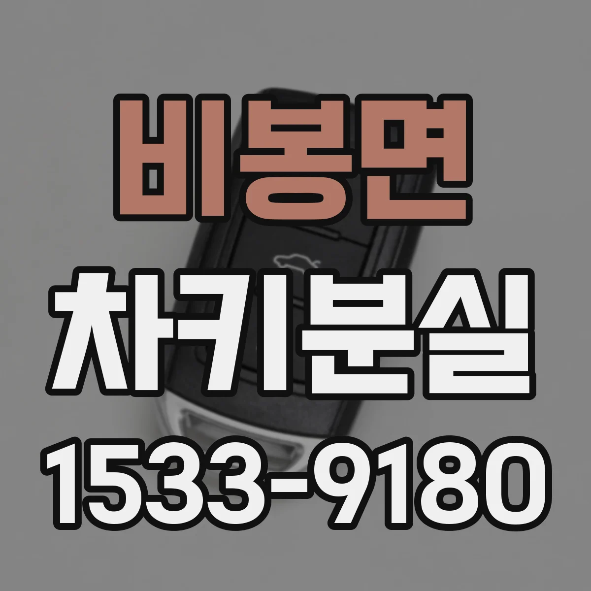 비봉면 차키분실