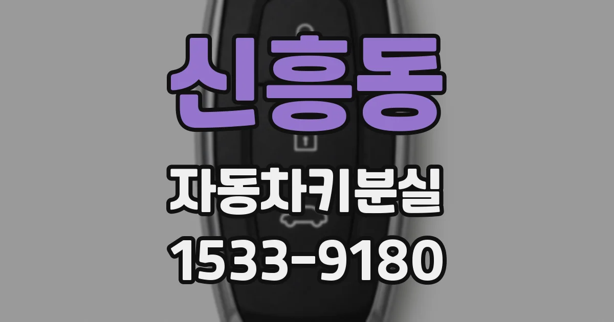 신흥동 자동차키분실