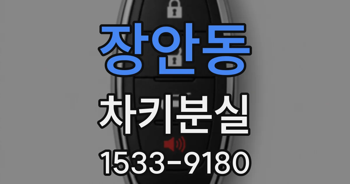 장안동 차키분실