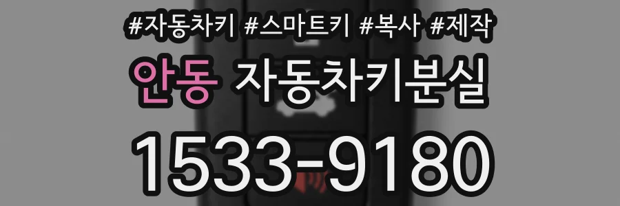 안동 자동차키분실