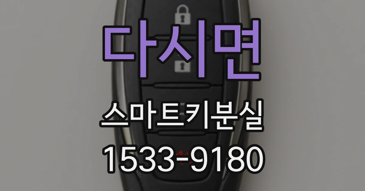 다시면 스마트키분실