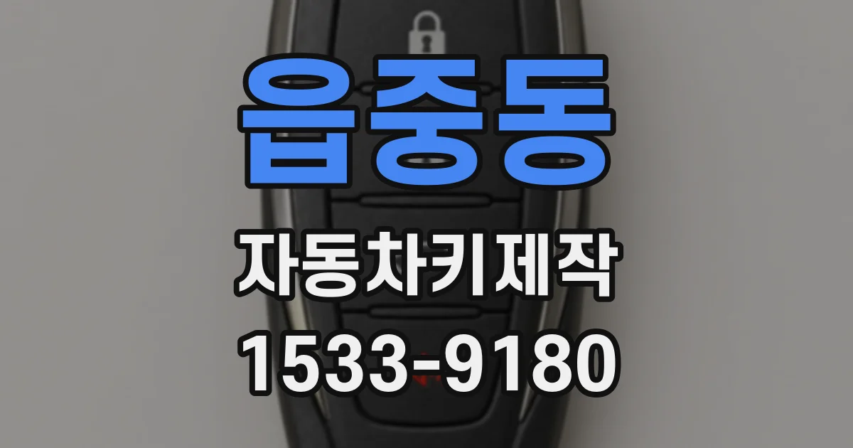 읍중동 자동차키제작