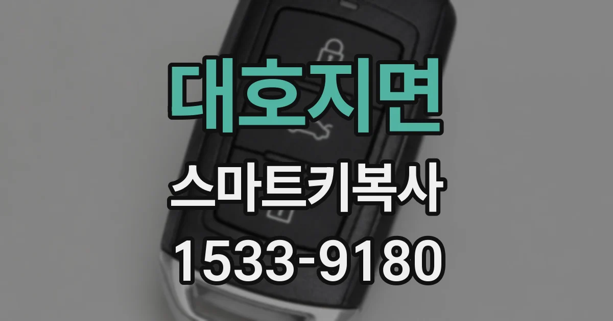 대호지면 스마트키복사