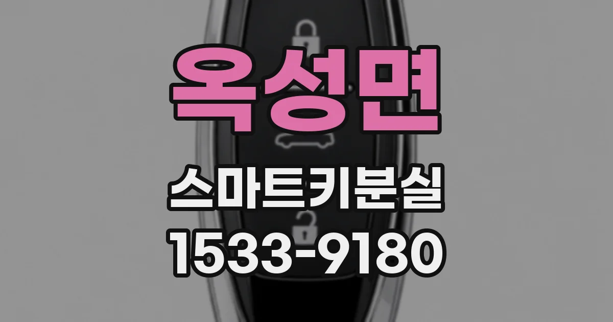 옥성면 스마트키분실