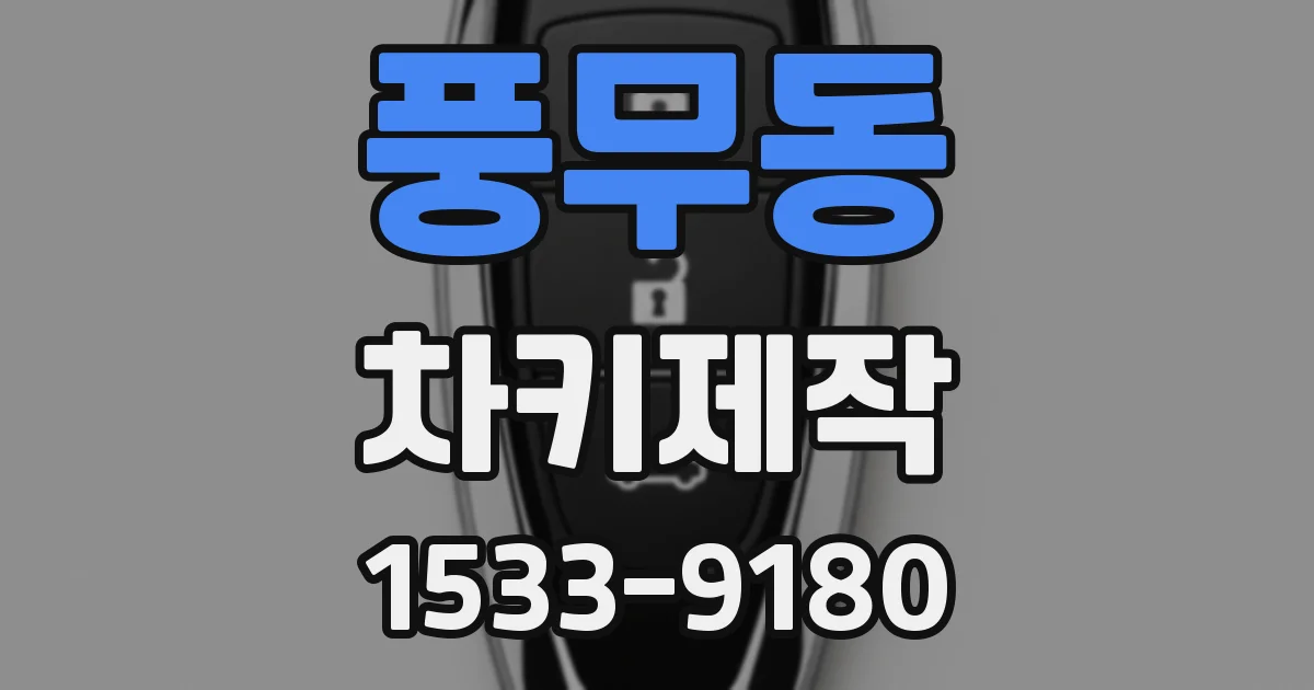 풍무동 차키제작