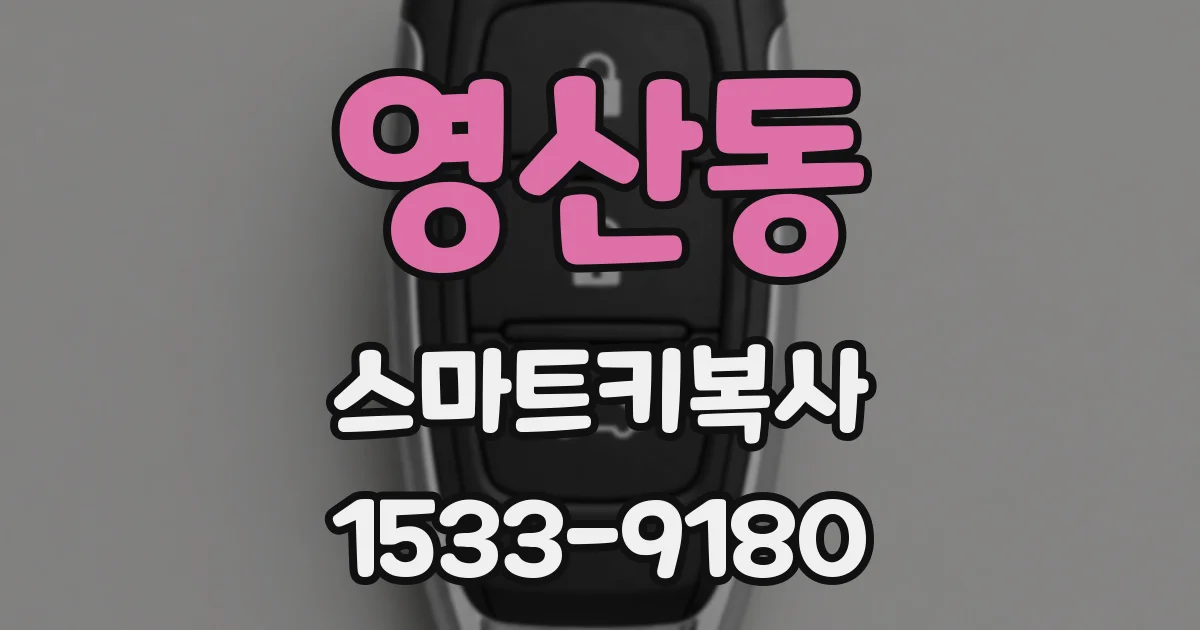 영산동 스마트키복사