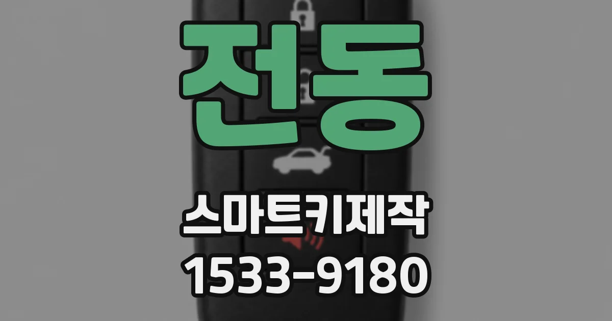 전동 스마트키제작