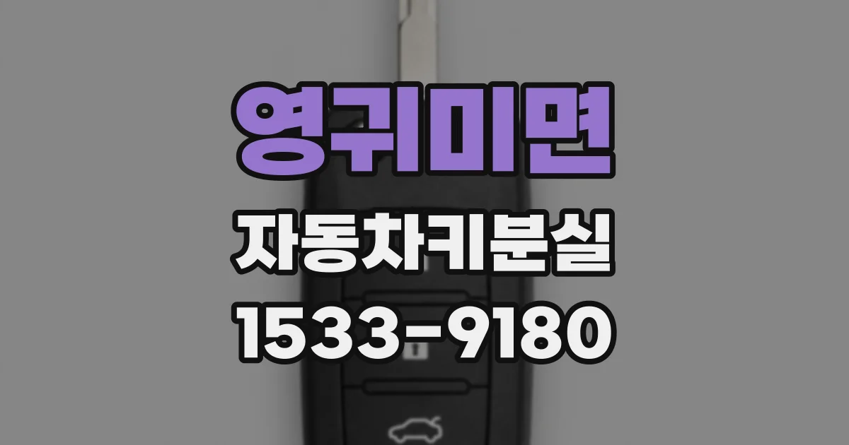영귀미면 자동차키분실