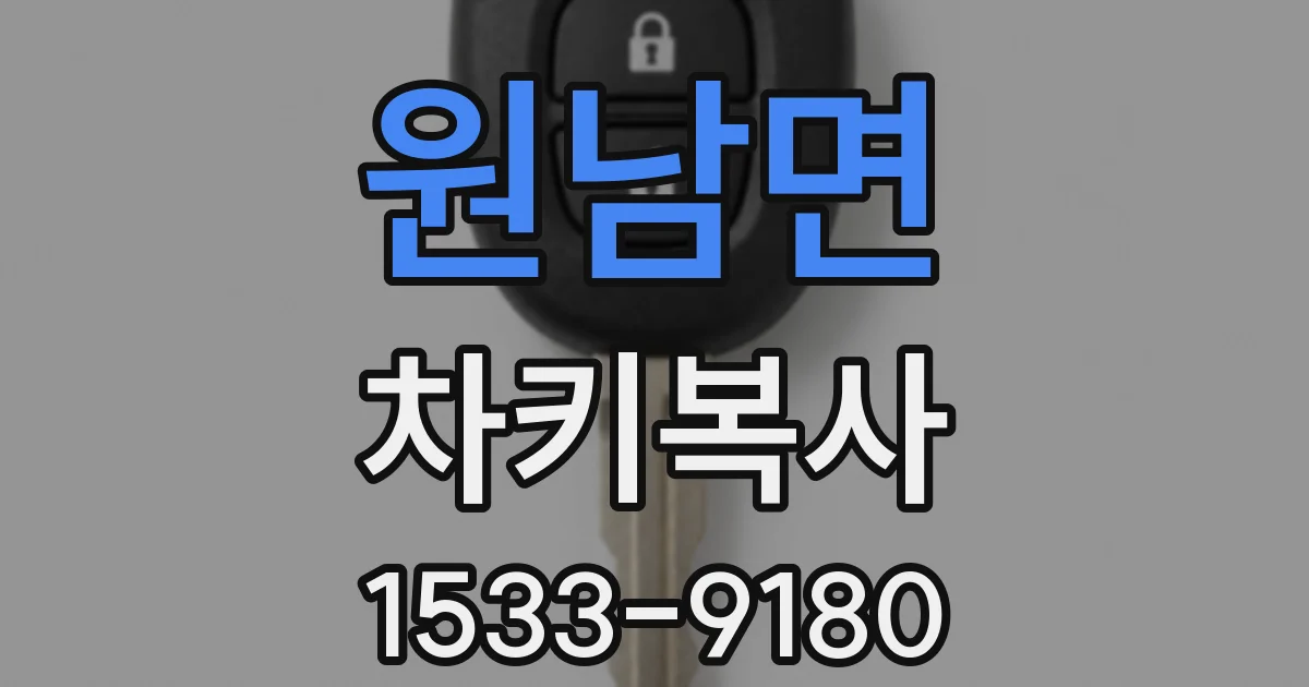 원남면 차키복사