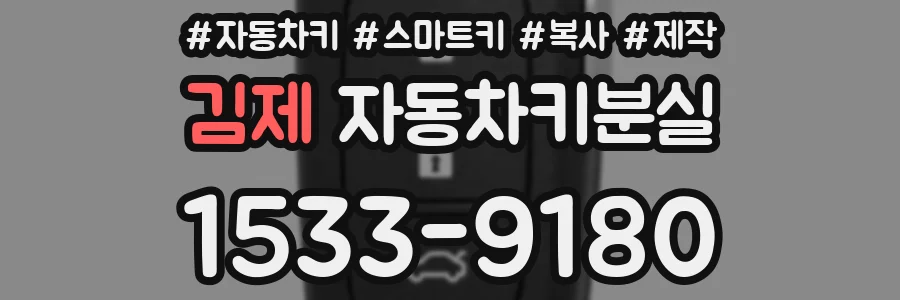 김제 자동차키분실