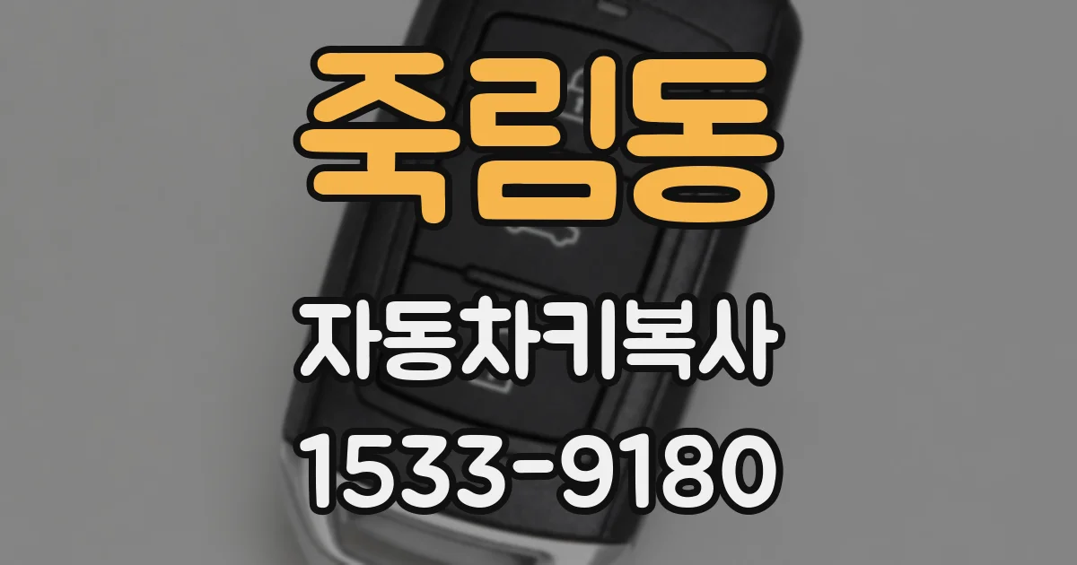죽림동 자동차키복사