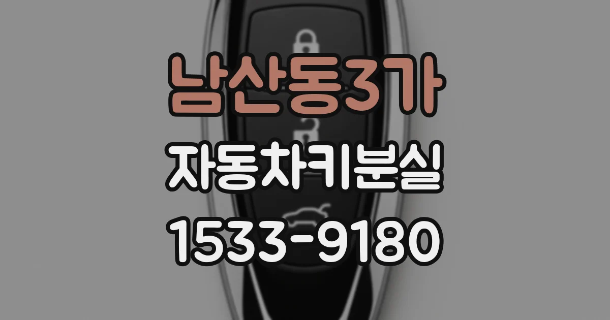 남산동3가 자동차키분실