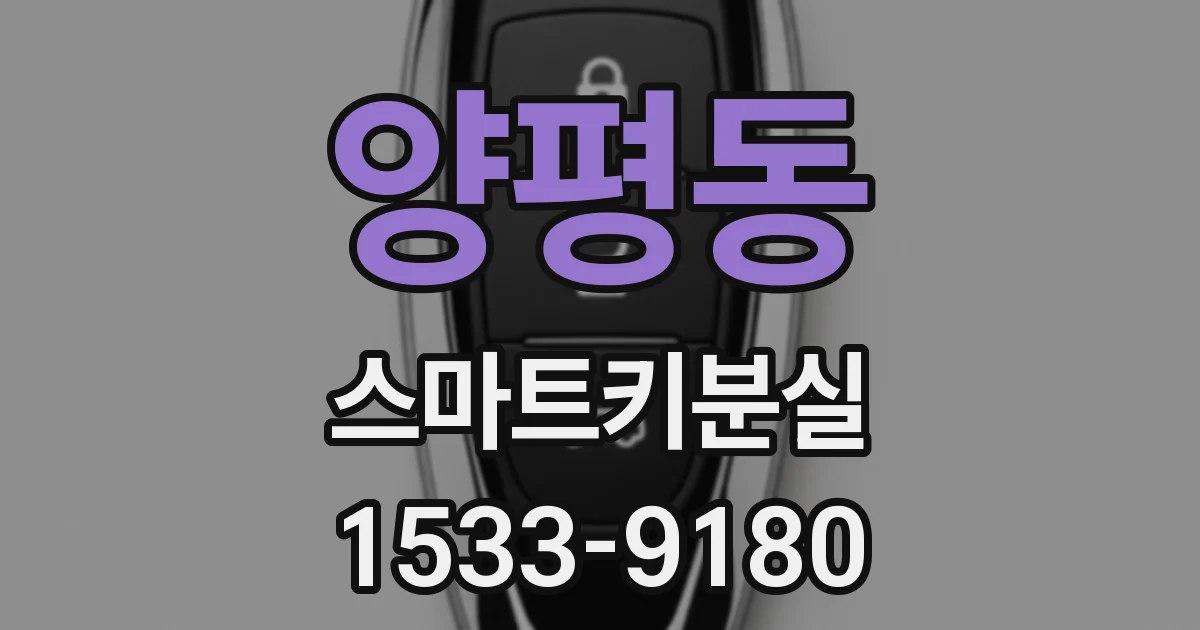양평동 스마트키분실