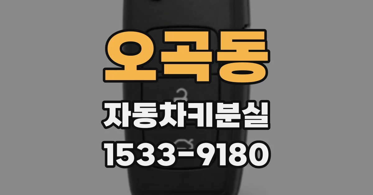 오곡동 자동차키분실