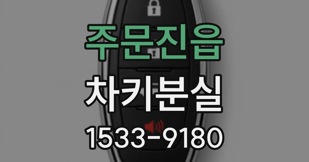 주문진읍 차키분실