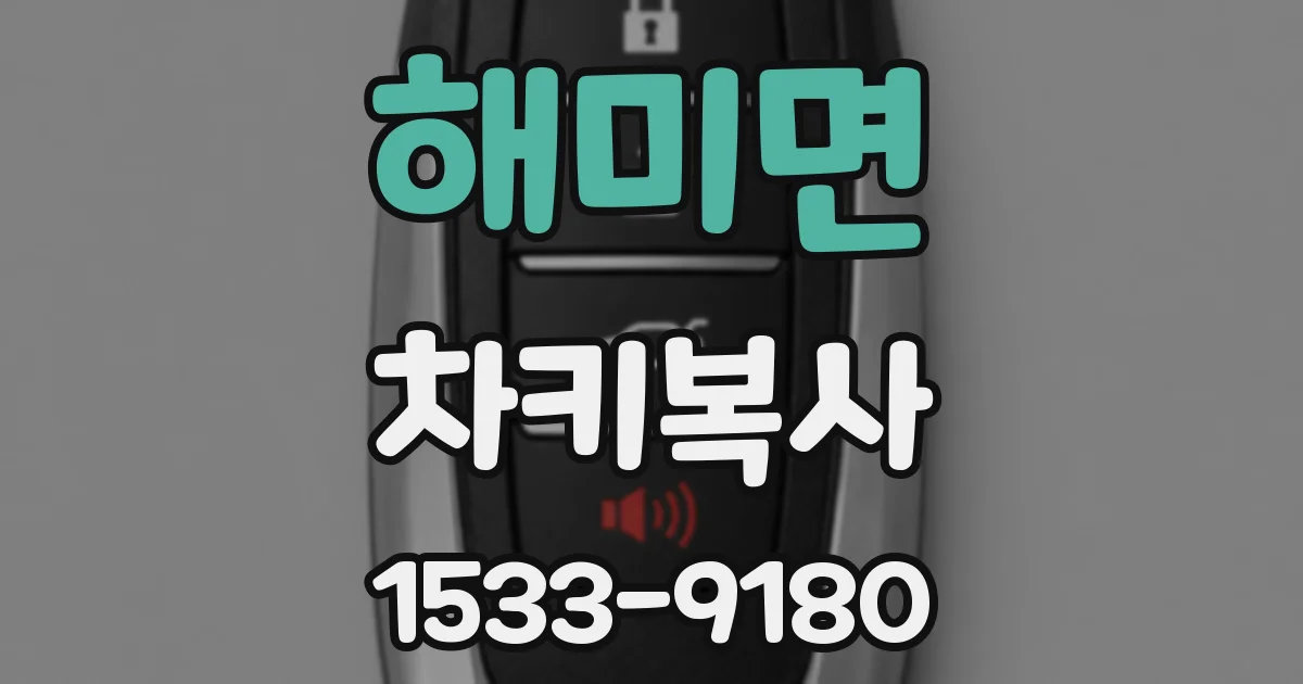 해미면 차키복사