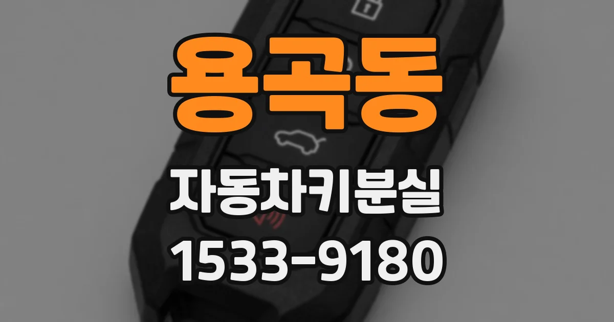 용곡동 자동차키분실