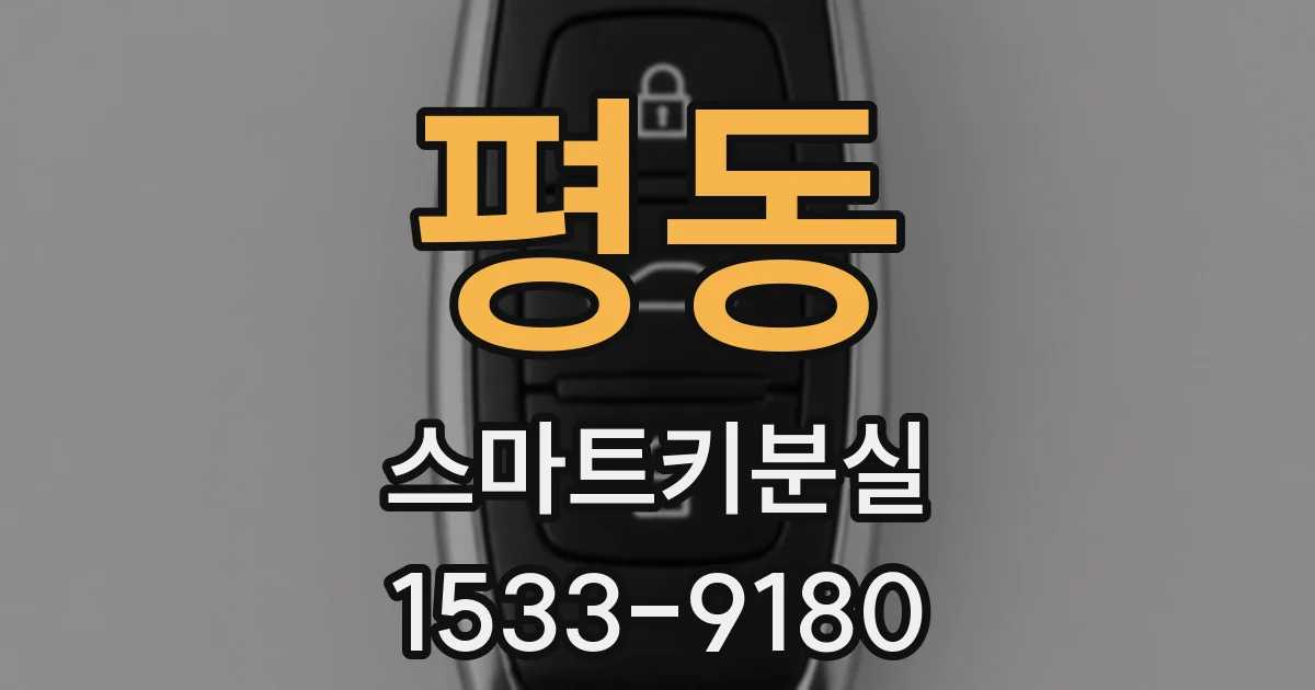 평동 스마트키분실