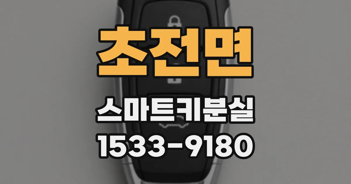 초전면 스마트키분실