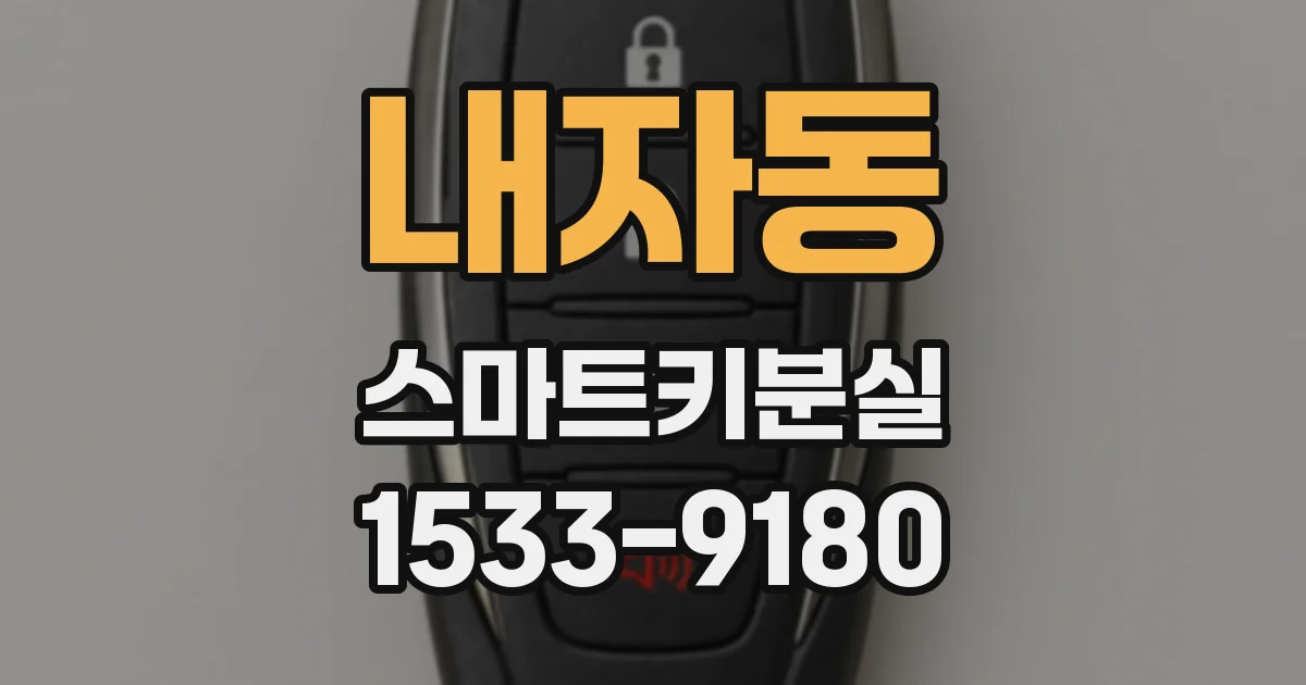 내자동 스마트키분실