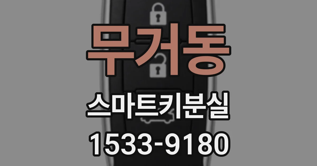 무거동 스마트키분실