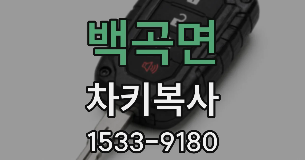 백곡면 차키복사