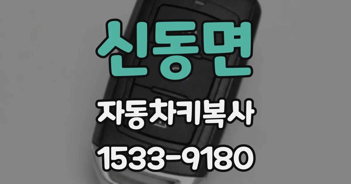 신동면 자동차키복사