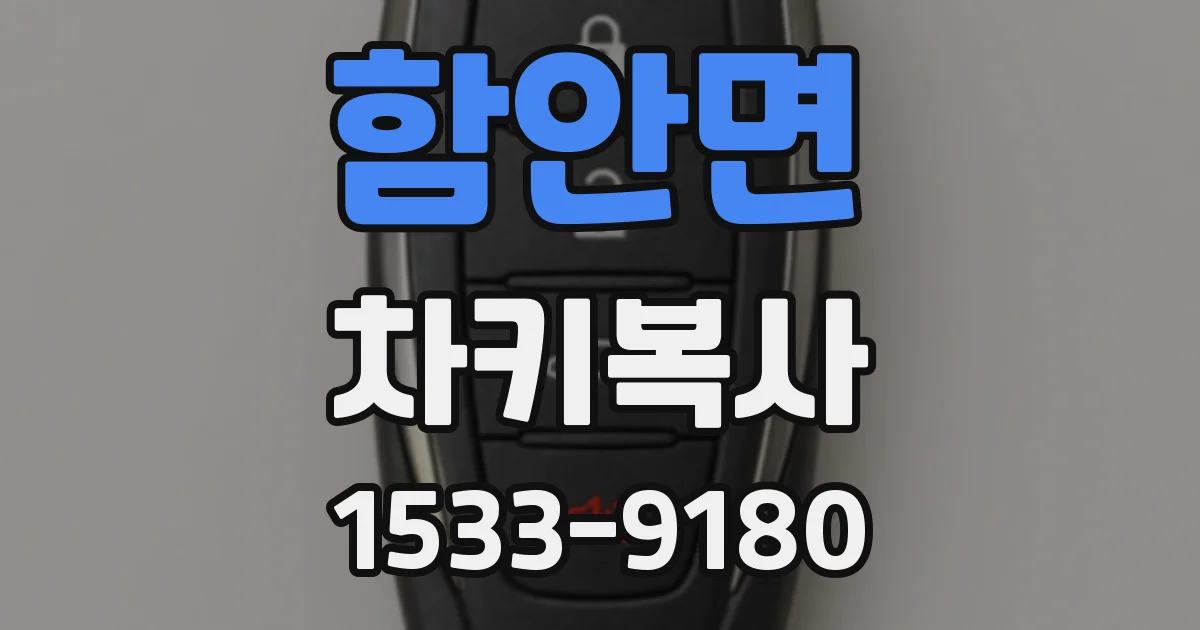 함안면 차키복사