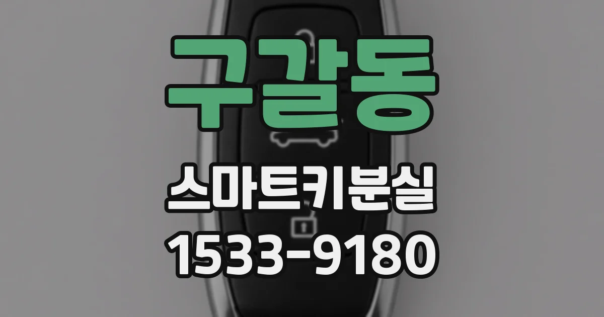 구갈동 스마트키분실