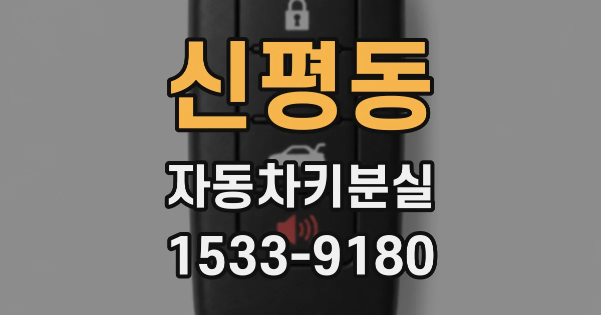 신평동 자동차키분실