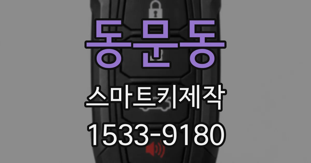 동문동 스마트키제작