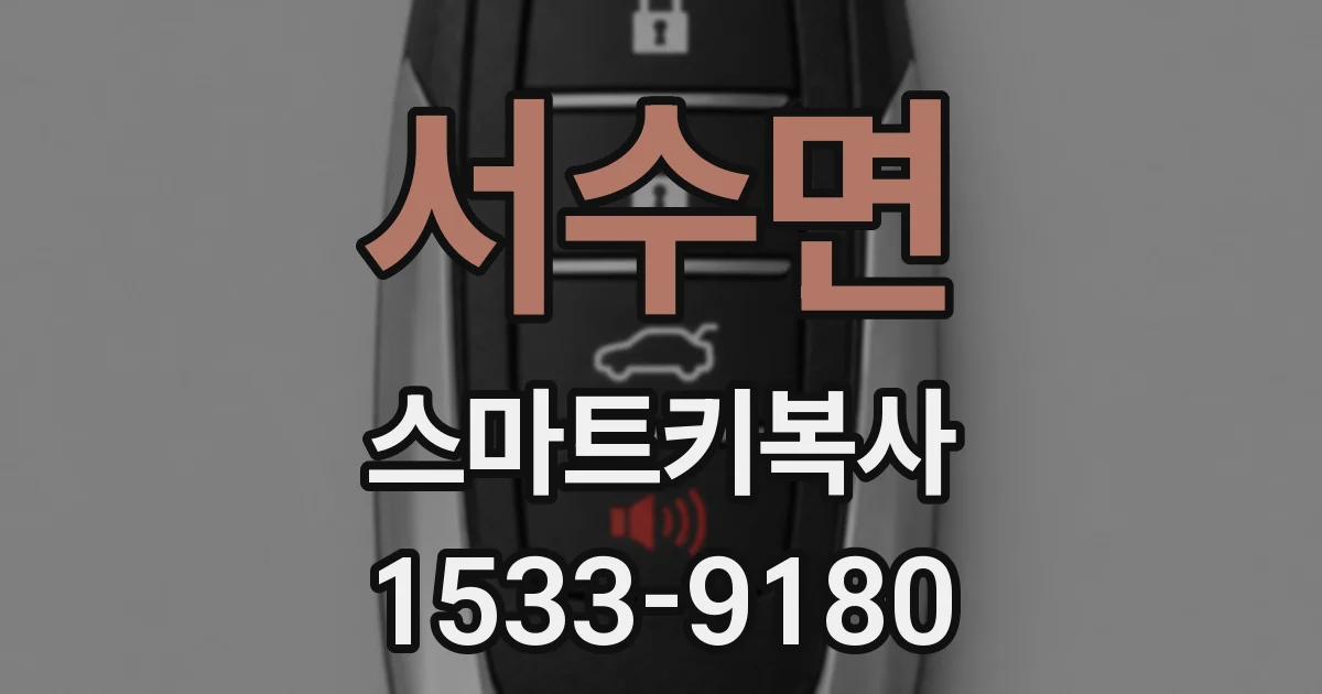 서수면 스마트키복사