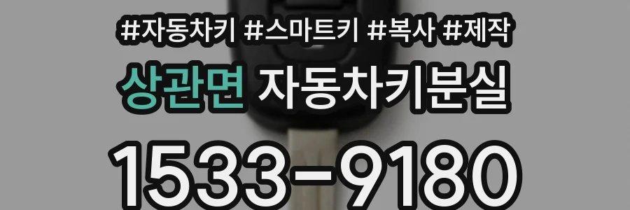 상관면 자동차키분실