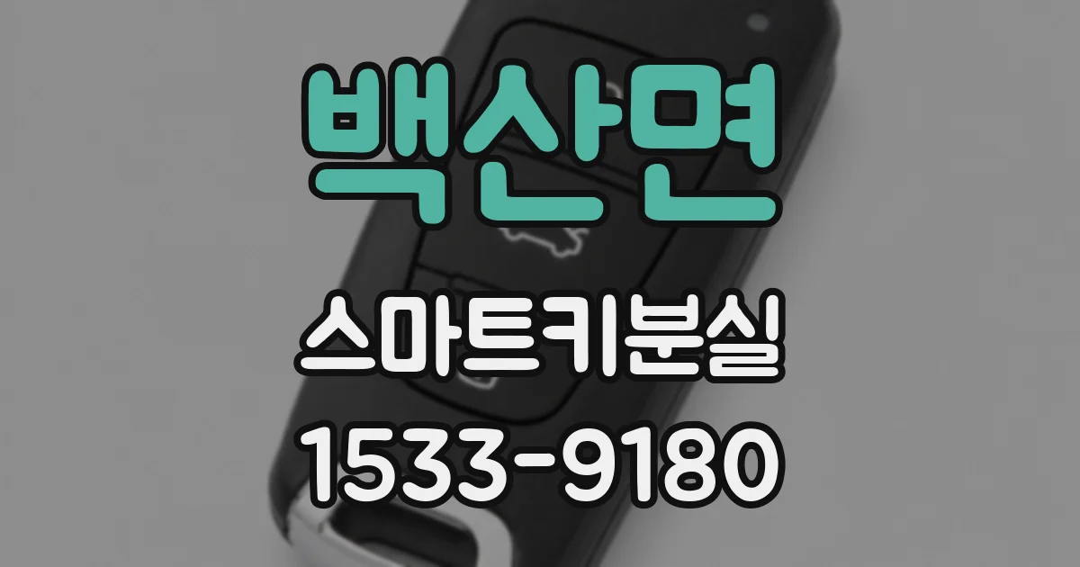 백산면 스마트키분실