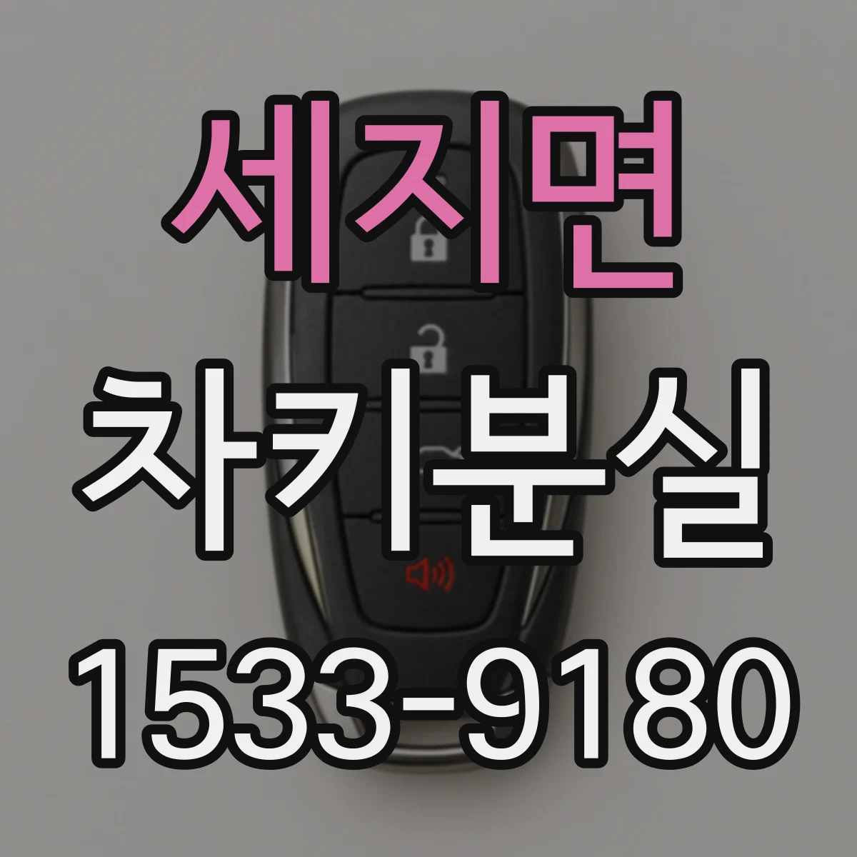 세지면 차키분실