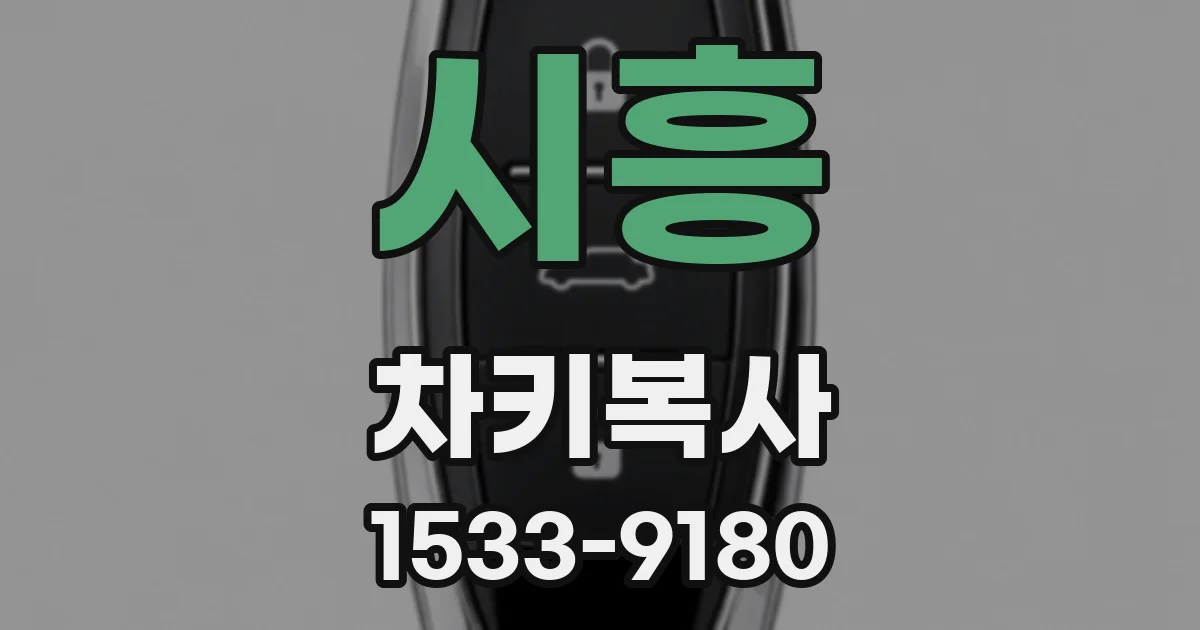 시흥 차키복사