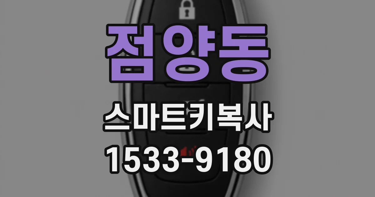 점양동 스마트키복사