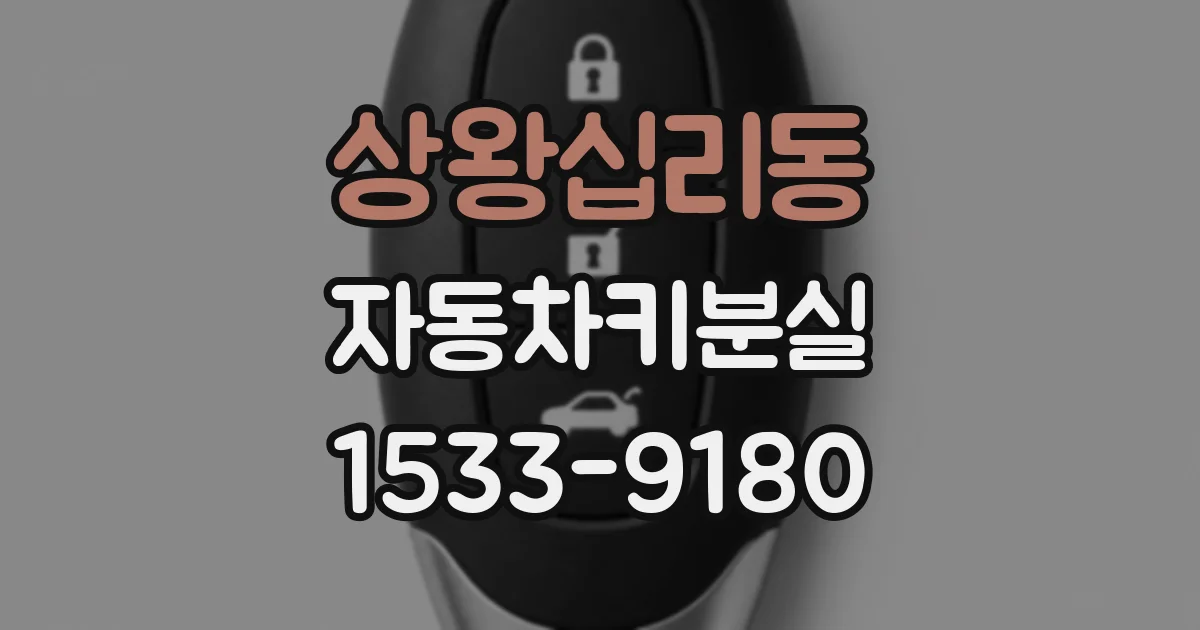상왕십리동 자동차키분실