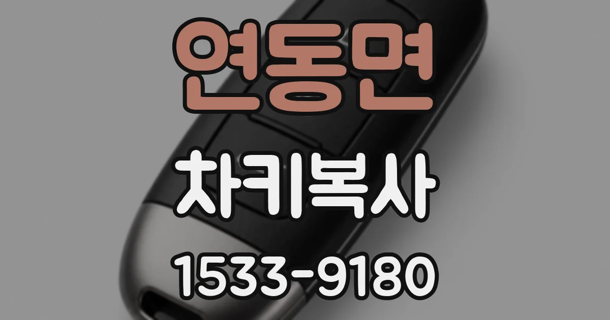 연동면 차키복사