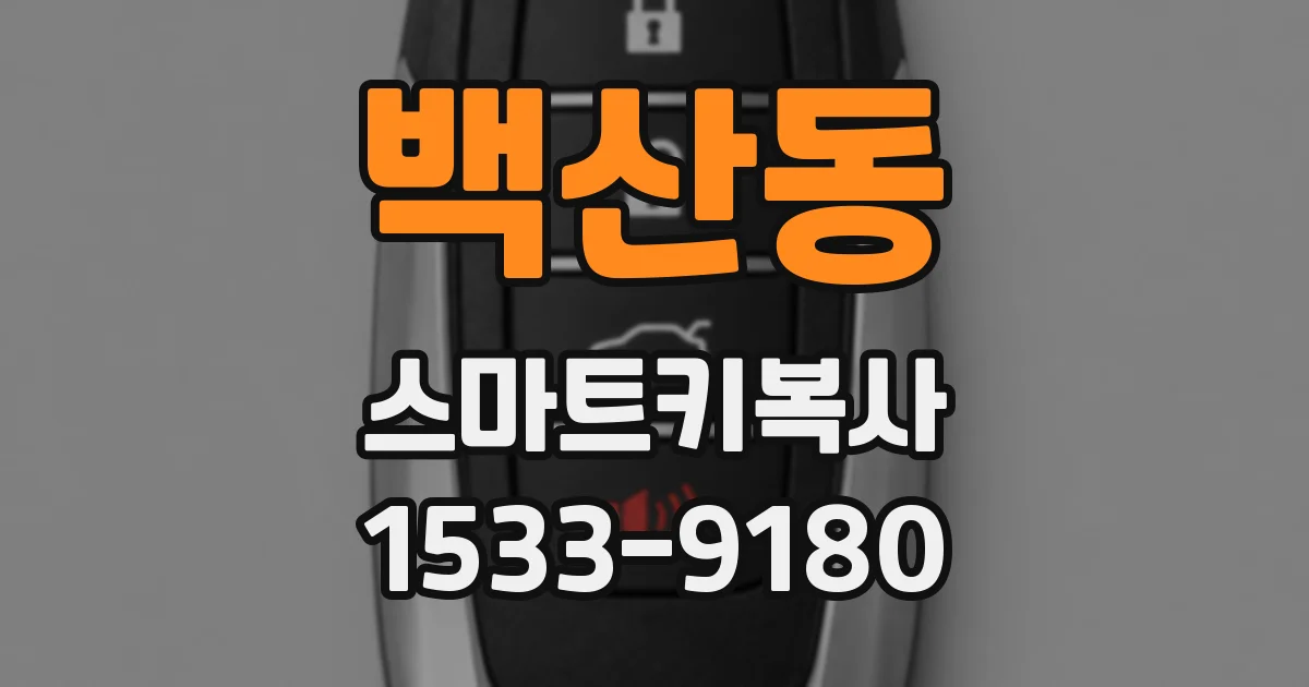 백산동 스마트키복사