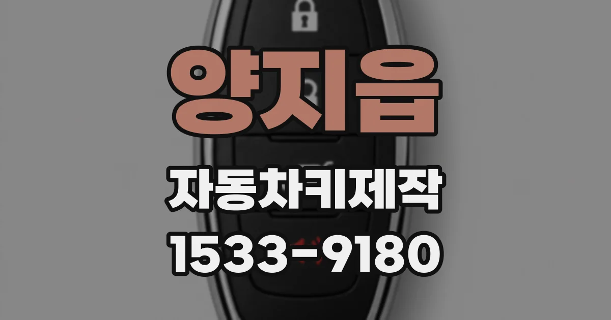 양지읍 자동차키제작