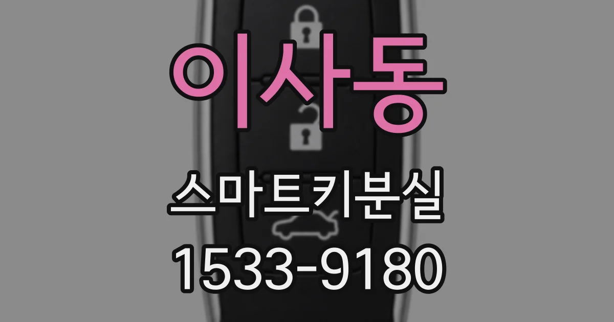 이사동 스마트키분실