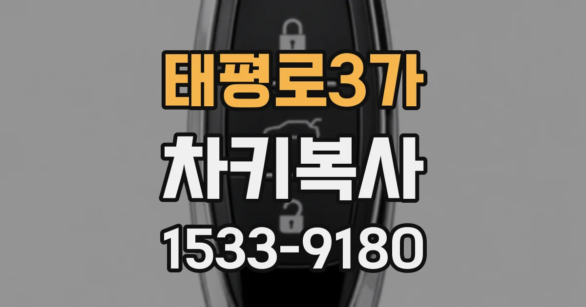 태평로3가 차키복사