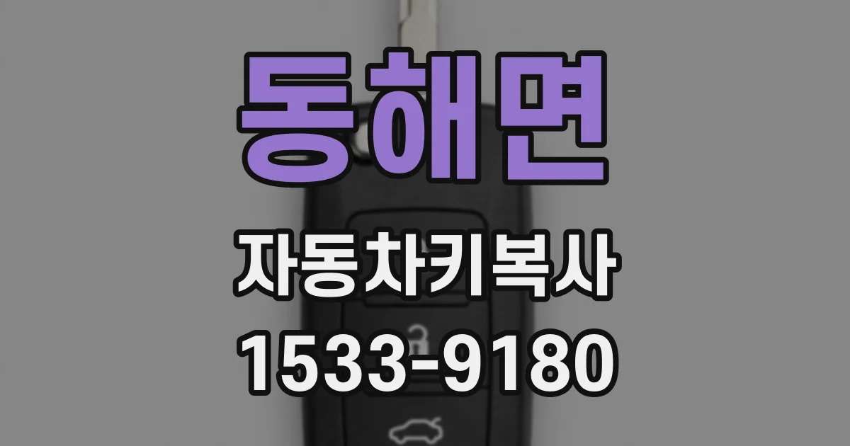 동해면 자동차키복사