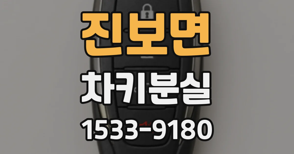 진보면 차키분실