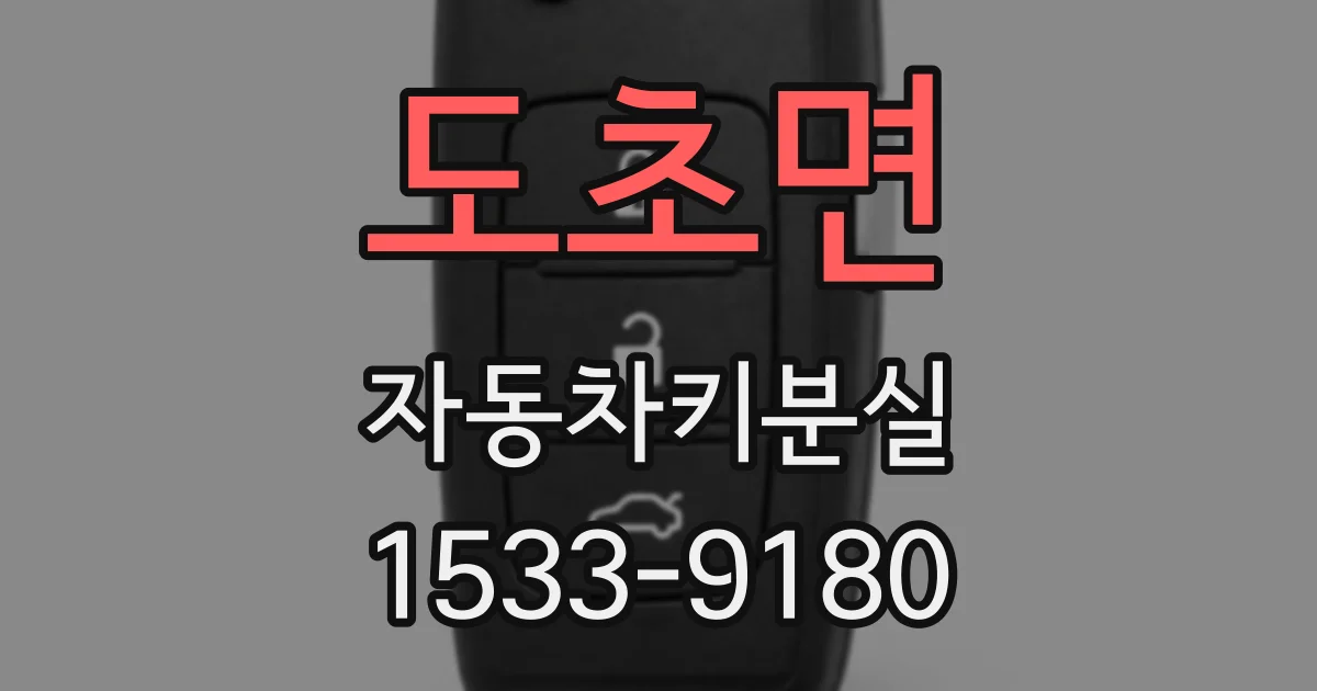 도초면 자동차키분실