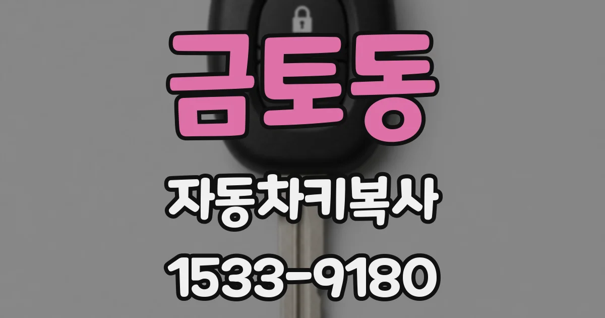 금토동 자동차키복사
