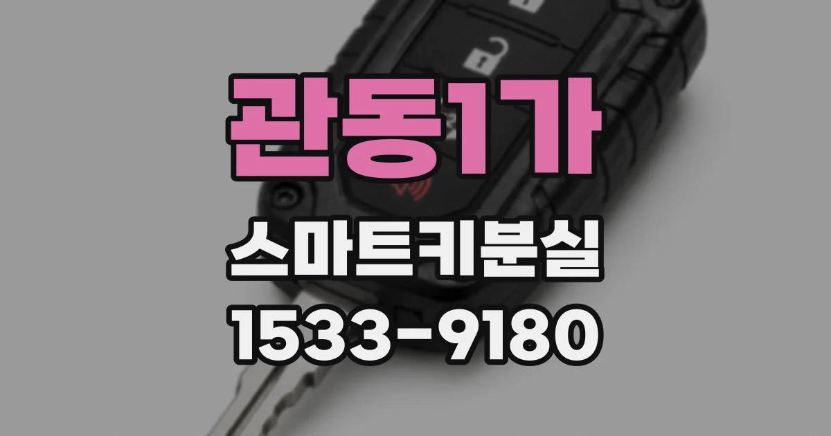 관동1가 스마트키분실