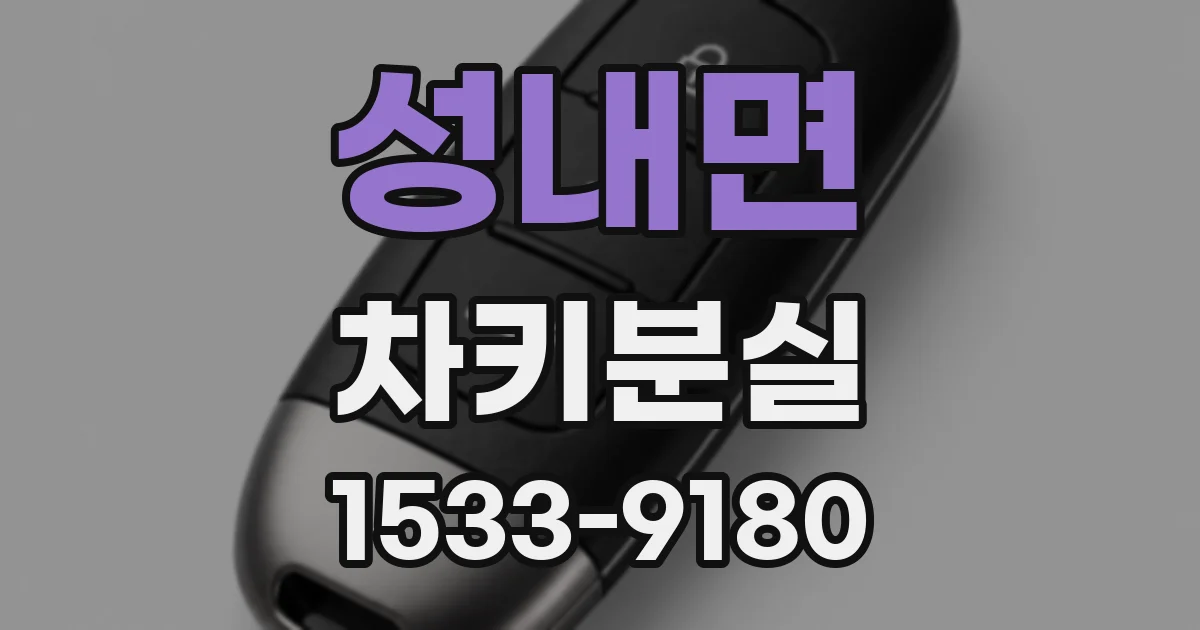 성내면 차키분실