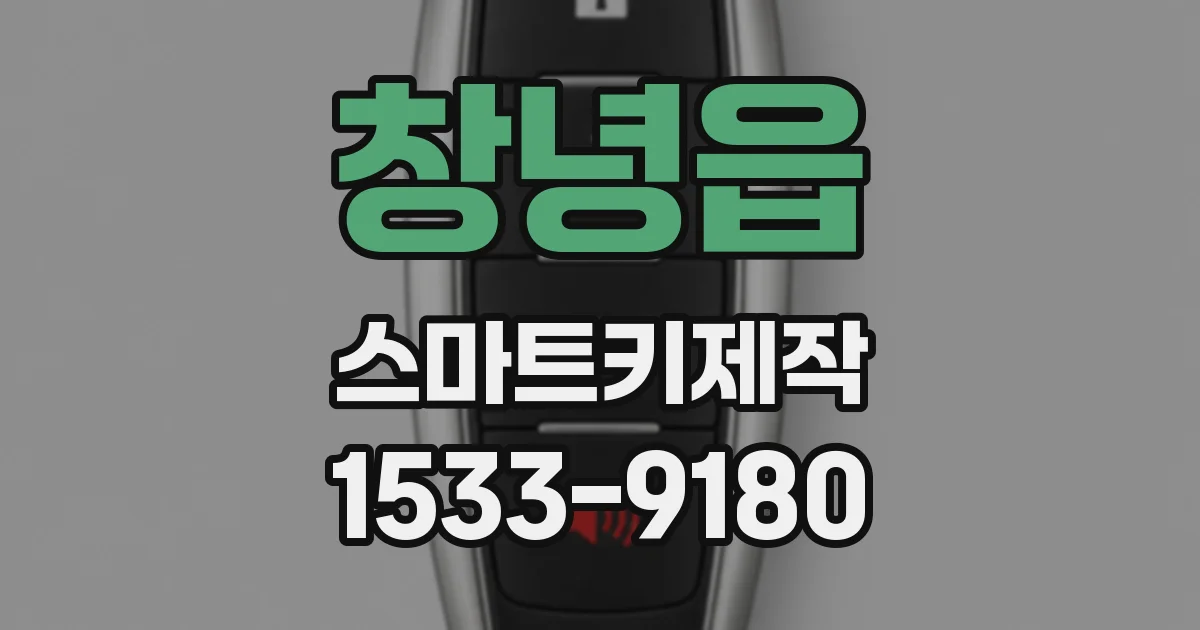 창녕읍 스마트키제작